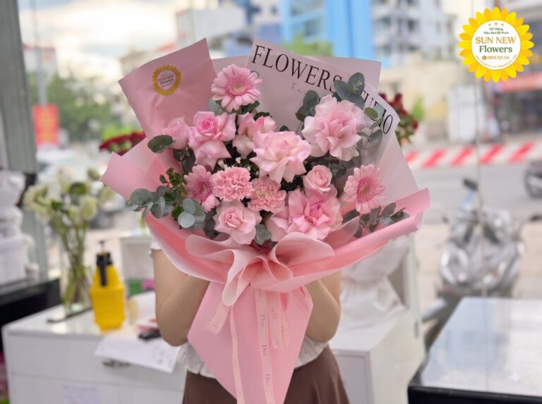 Bó hoa hồng tone pastel tặng cô giáo giá chỉ 399k