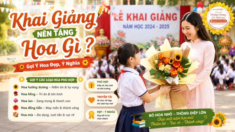 Khai Giảng Nên Tặng Hoa Gì Gợi Ý Hoa Đẹp, Ý Nghĩa