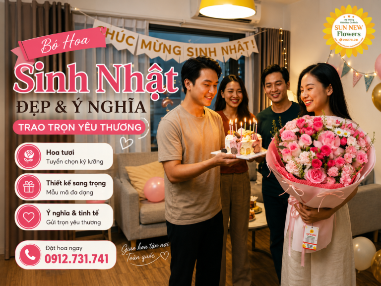 Bó Hoa Sinh Nhật Đẹp – Mẫu Hoa Tặng Sinh Nhật Ý Nghĩa, Sang Trọng