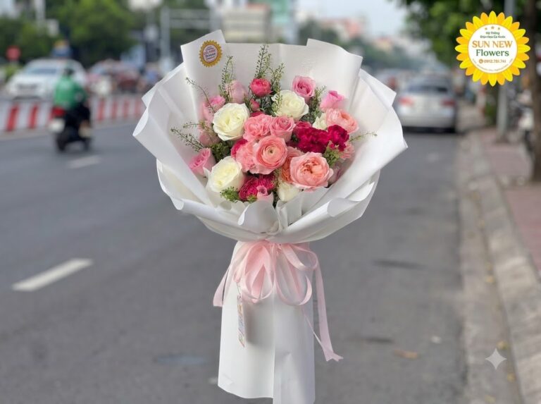 Bó hoa hồng 20 bông giá rẻ