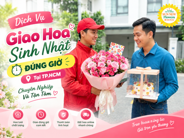 Dịch Vụ Giao Hoa Sinh Nhật Đúng Giờ Tại TP.HCM: Chuyên Nghiệp Và Tận Tâm