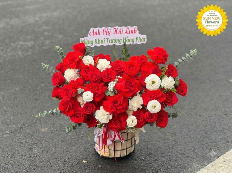 Giao hoa khai trương hỏa tốc