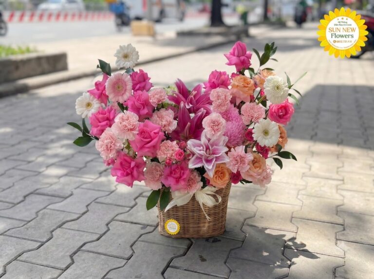 Giỏ hoa tươi tình yêu
