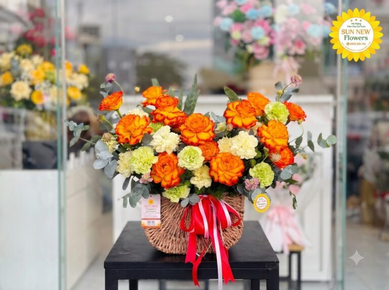 Lẵng hoa sinh nhật tặng sếp