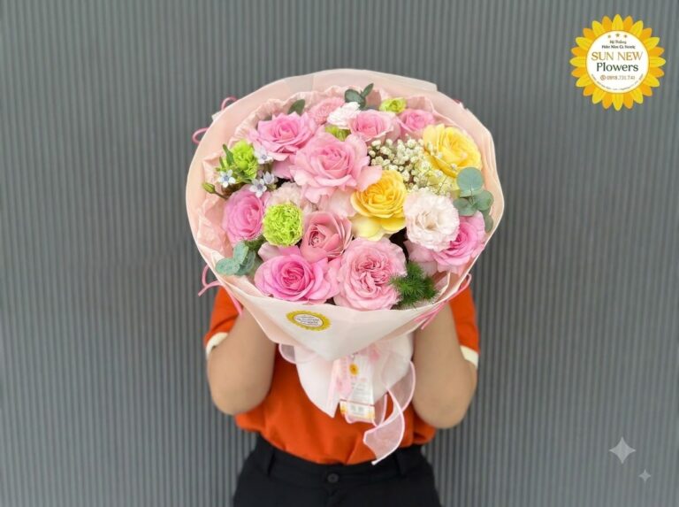 Bó hoa hồng trung cấp (Từ 300.000đ - 600.000đ)