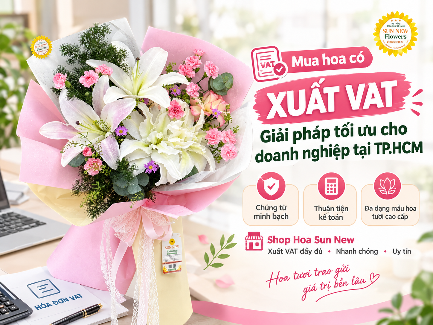 Mua hoa có xuất VAT: Giải pháp tối ưu cho doanh nghiệp tại TP.HCM